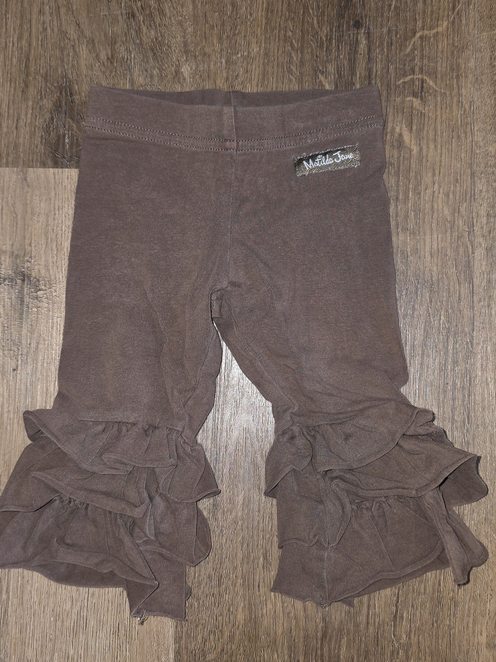 Matilda Jane Chocolate Brown Ruffle Leggings